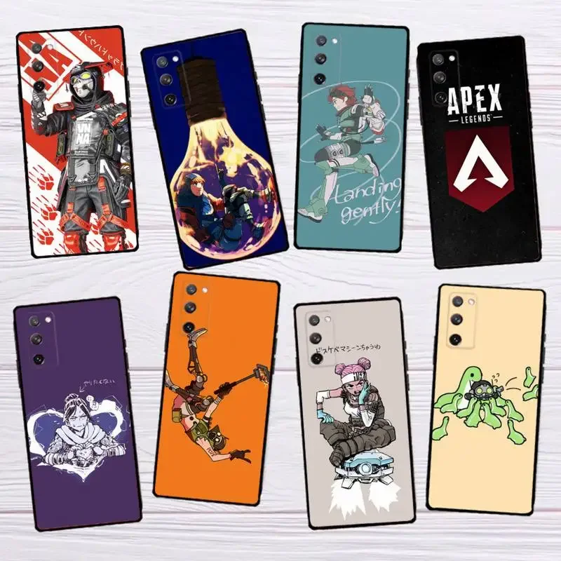 

A-Apex Legends Game Phone Case phone case for SamsungS23 S22 S21 S20 Ultra Pro S10 S30Plus 20 Ultra Black Cover