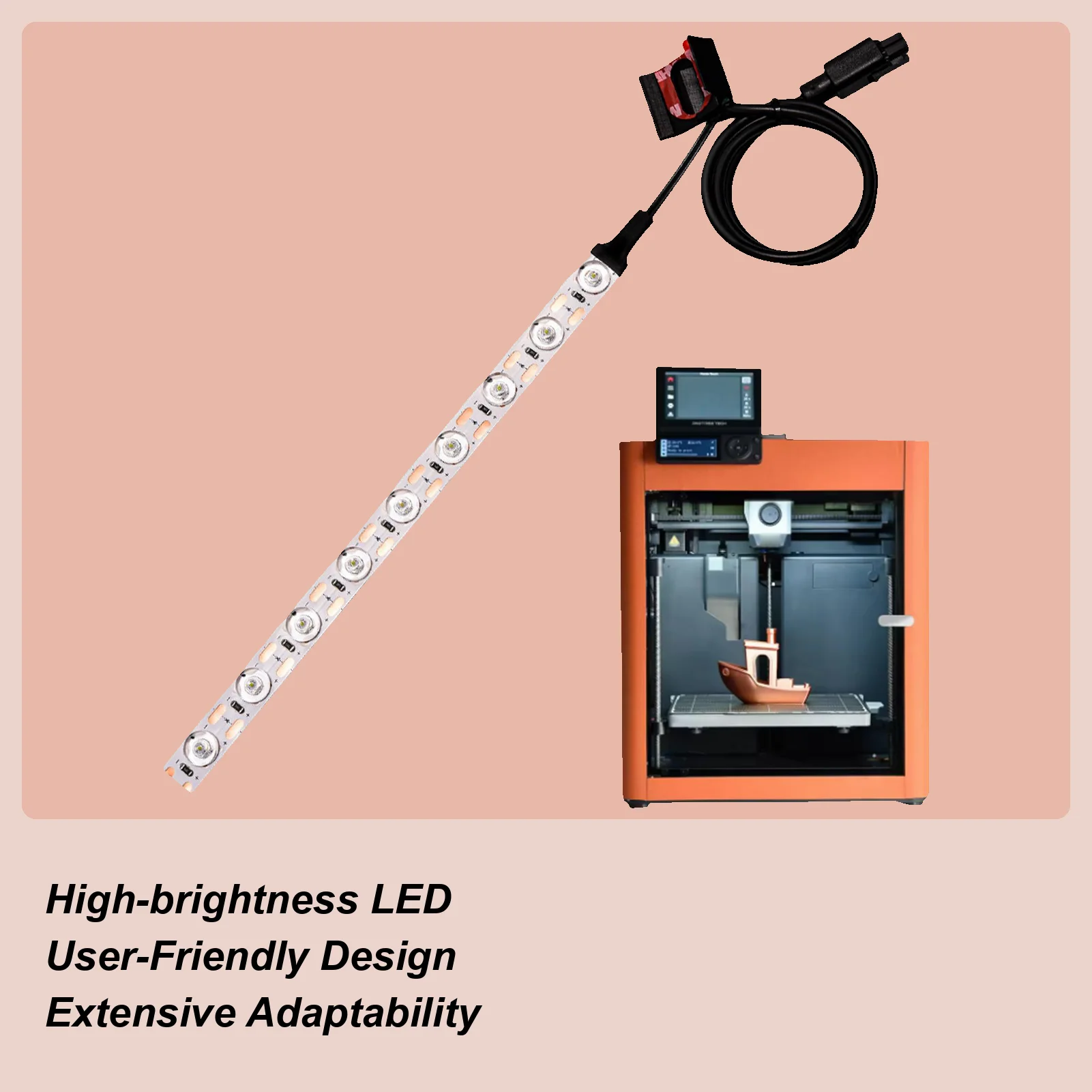 

Светодиодная лента 3D-принтер Светодиодная лента Магнитная лампа с кабелем Профессиональные запасные части для гаражной мастерской Домашний 3D-принтер