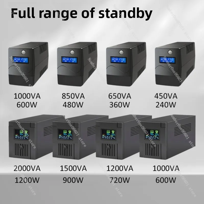 UPS Uninterruptible Power Supply 650VA 300KVA Backup Power for Computer Monitoring Industrial Laboratory Bank