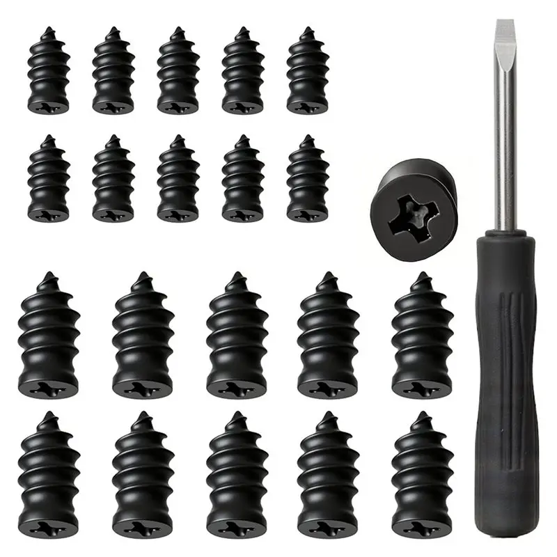 

Tire Puncture Repair Rubber Nail Kit, 100 PCS Vacuum Spiral Rubber Screws For Car, Motorcycle For Self-Service Tire Repair Tools