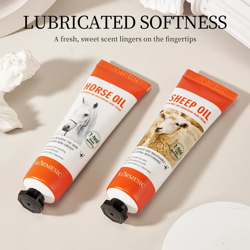 زيت الأغنام وزيوت الحصان كريم اليد إزالة التجاعيد القضاء على البقع مكافحة تشقق ترطيب اشراق الشتاء العناية بالبشرة اليد