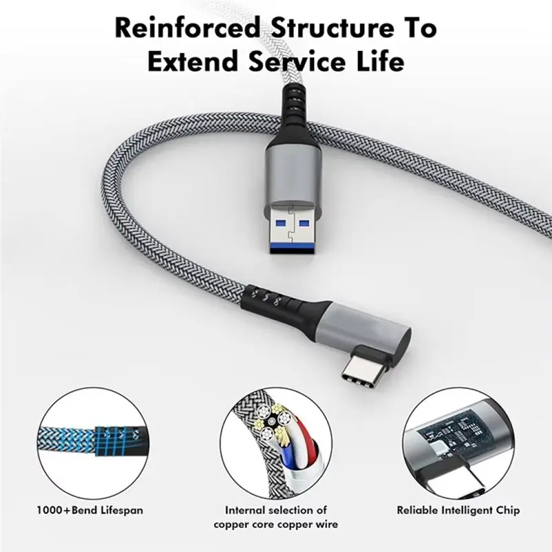 【RECOMMEND】VR Accessories For Quest 2 USB Type-C Adapter 5M Data Cable VR Type-C Streaming Cable USB 3.0 Gen 1 Link Cable