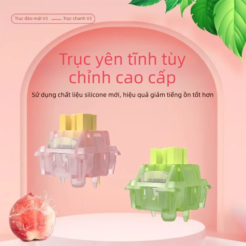 OUTEMU | Silent Switch Cho Bàn Phím Cơ Hot-swap Tùy Chỉnh V3 Peach và V3 Lime