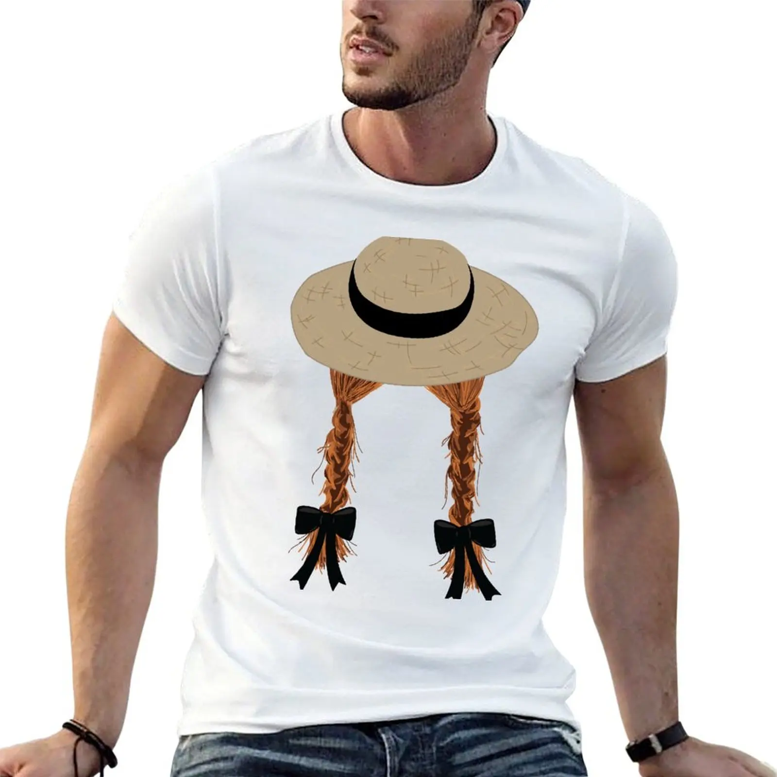 Anne Shirley's Braids T-Shirt custom t-shirts Funny t-shirts fitted t shirts for men