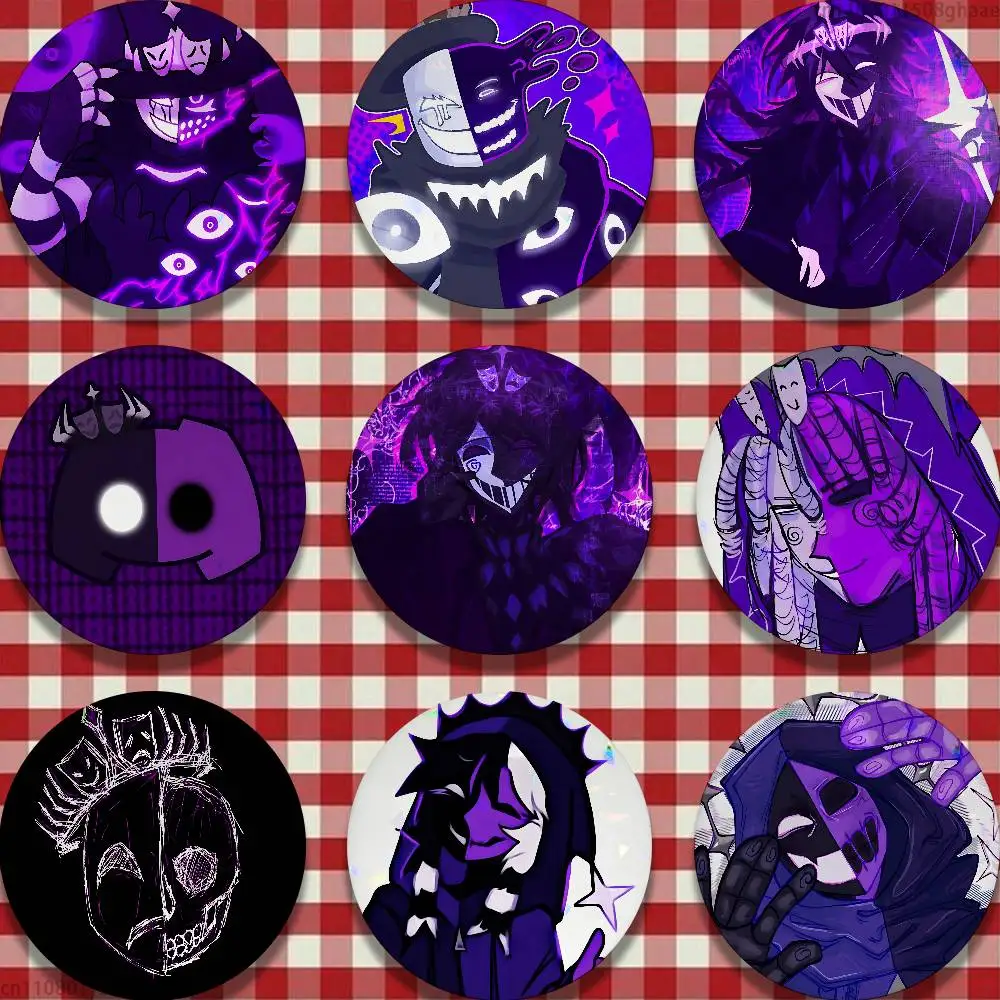 

F-Forsaken Pin Creative Noli 32/44/58mm Handmade Pins Round Brooch Badge Backpacks Clothes Jewelry Gifts
