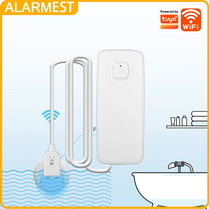 

ALARMEST Wireless Smart WiFi Water Leakage Detector APP Control Tuya Smart home security alarm