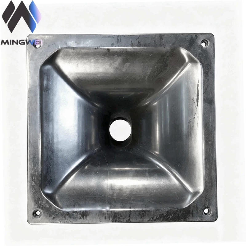 Engineering Plastic Speaker Horn 270x270x136mm 1.4inch Throat 80x50 Coverage for Compression Driver