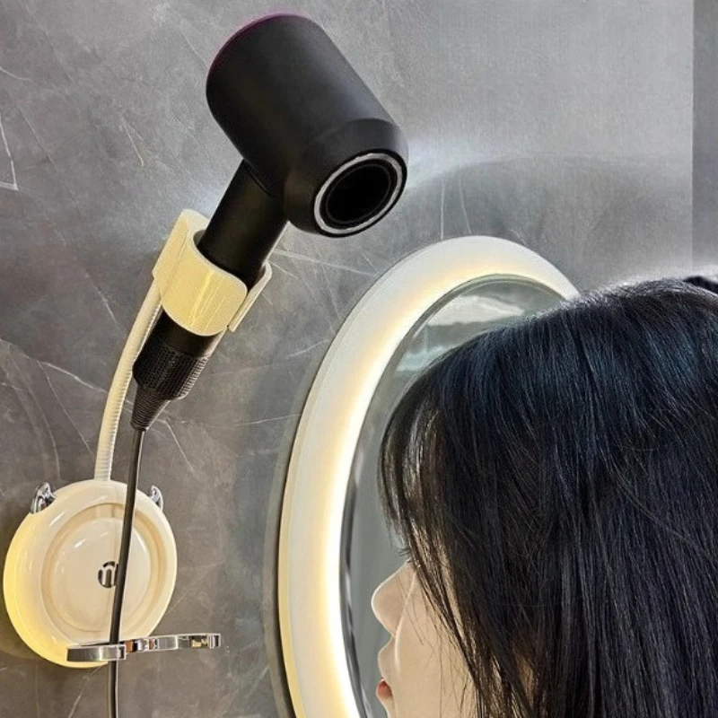 

Lazy people No Punching perforated hair dryer bracket Bathroom storage shelf Wall mounted storage shelf Bathroom storage shelf