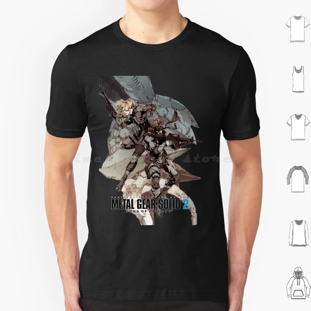 Metal Gear Solid 2 Raiden And Snake T Shirt Cotton Men Women Diy Print Mgs2 Mgs Metal Gear Solid Metal Gear Solid 2 Metal Gear