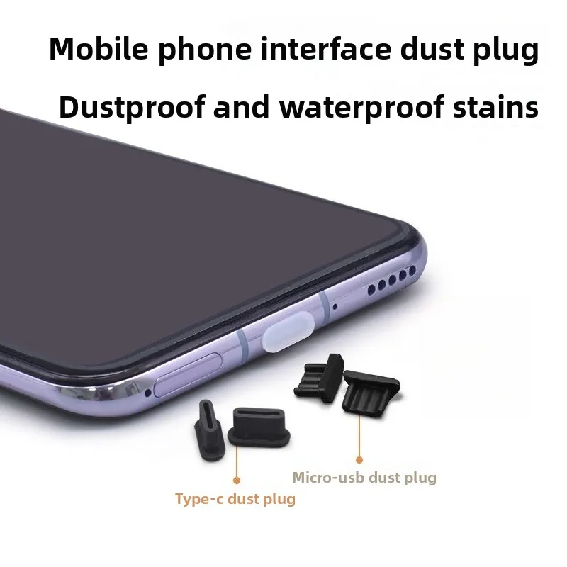 

Universal Silicone Dust Plug - Compatible With Huawei TYPE-C, IPhone Headphone Jack & Android Charging Ports
