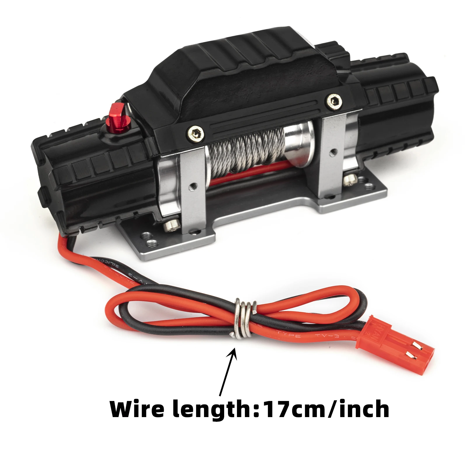 RC Metal Winch 8-15kg Double Motor Simulated Automatic Winch For 1/10 RC Crawler Car Axial SCX10 TRX4 D110 Tamiya