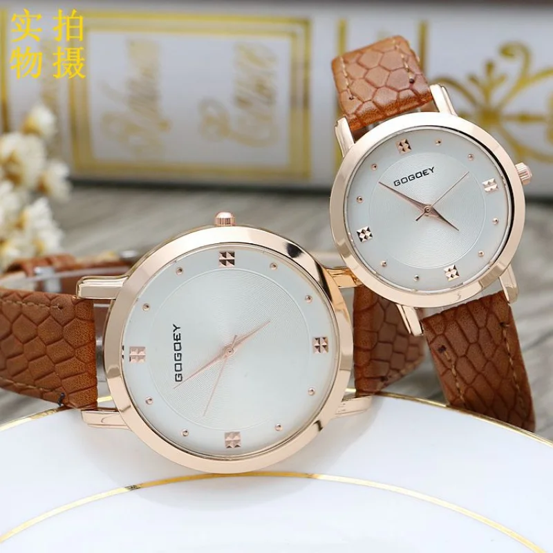 

Factory Direct Sales Minimalist Thin Couple watch Boys and Girls Retro Belt Quartz Fashion All-Match Fashionabl