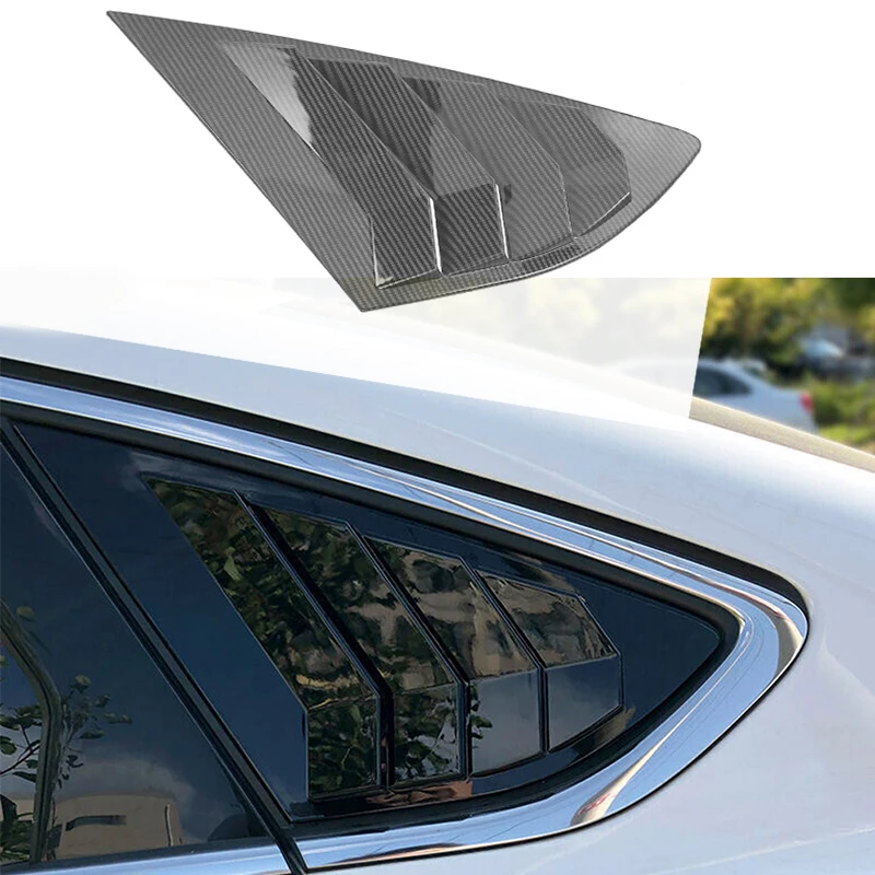 1 Pair Car Rear Side Vent Window Scoop Louvers Shutter Cover For Ford Mondeo Fusion 2013 2014 2015 2016 2017 2018 2019 2020 2021