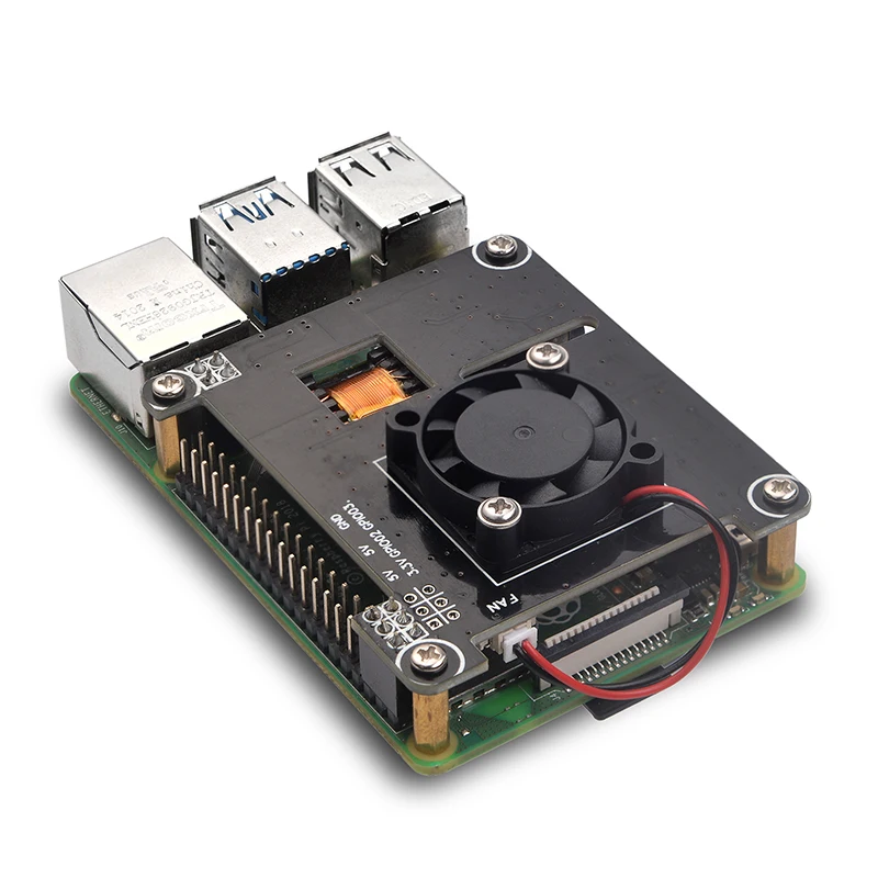 SDAPO poe module PoE HAT IEEE802.3af standard 5V 2.5A poe board 37V to 57V for Raspberry Pi