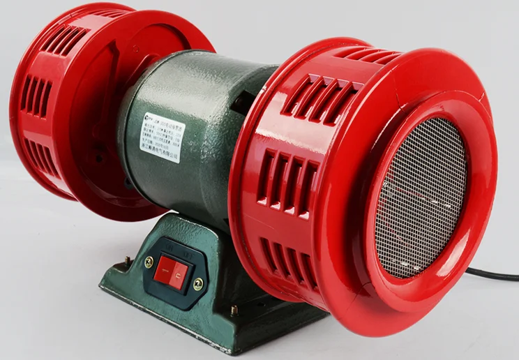 Factory Electric Air Defense Siren 200dB High Decibel Full Steel Body IP54 Waterproof for Mine Reservoir Security System