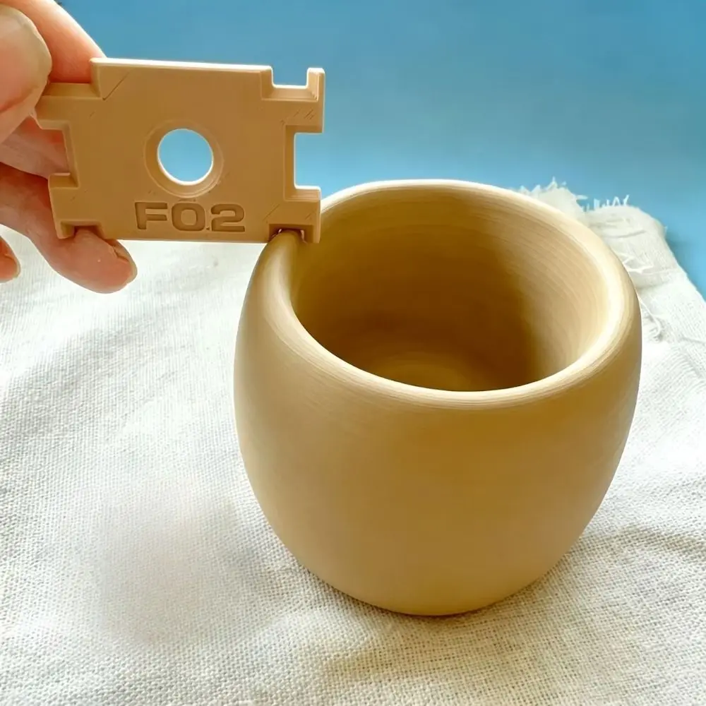 New Plastic Pottery Clay Tool Profiled Edges Minimalist Style Ceramic Modeling Tool Compact Reusable Clay Edge Tool