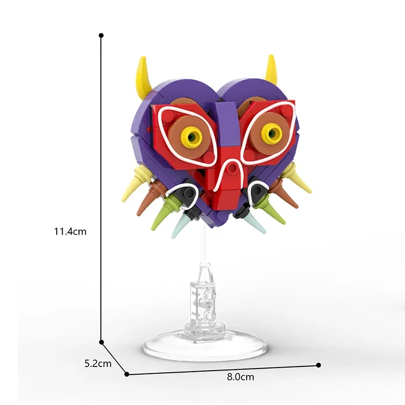 Moc Skull Kid Majora\'s Mask Building Blocks Set Action Game Teared of the Kingdom Props Bricks Toys For Children Gifts