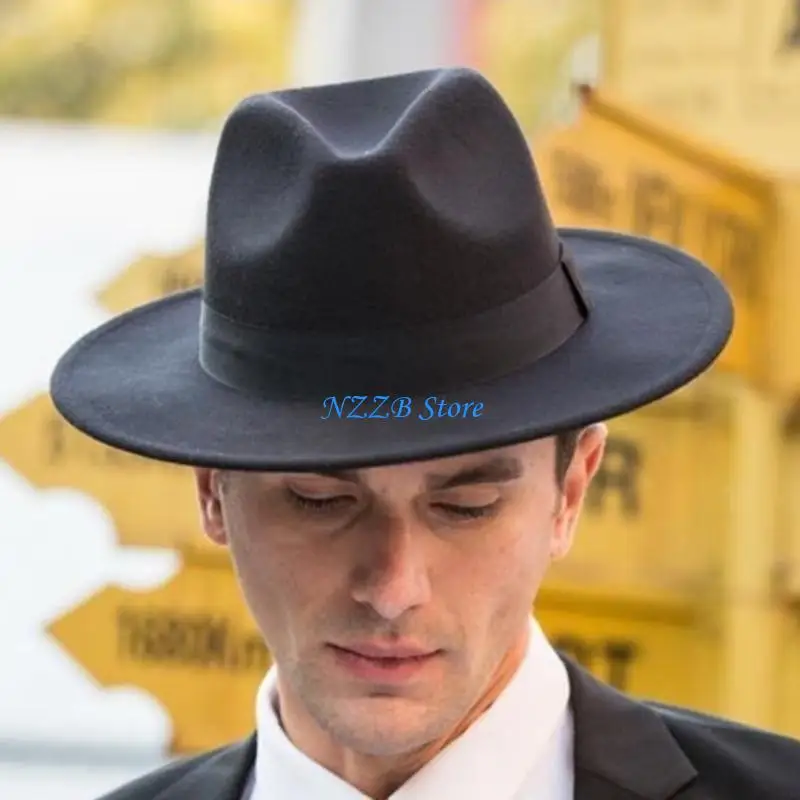 

T21F 1920s Mens Costume Accessories Roaring Costumes Outfit Gangster Fedoras Hat