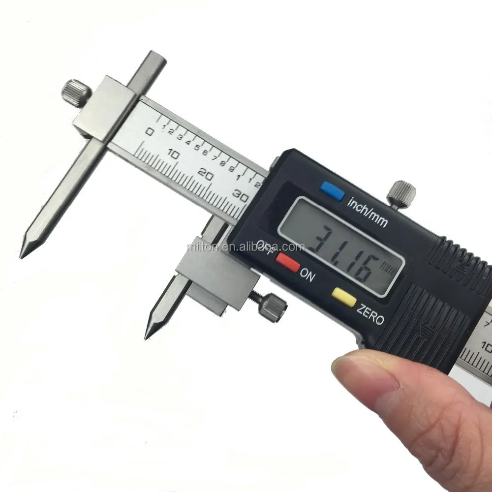 

5-150MM Centerline Digital Calipers With Conical Points Stainless Steel Gage Micrometer Measuring Tools