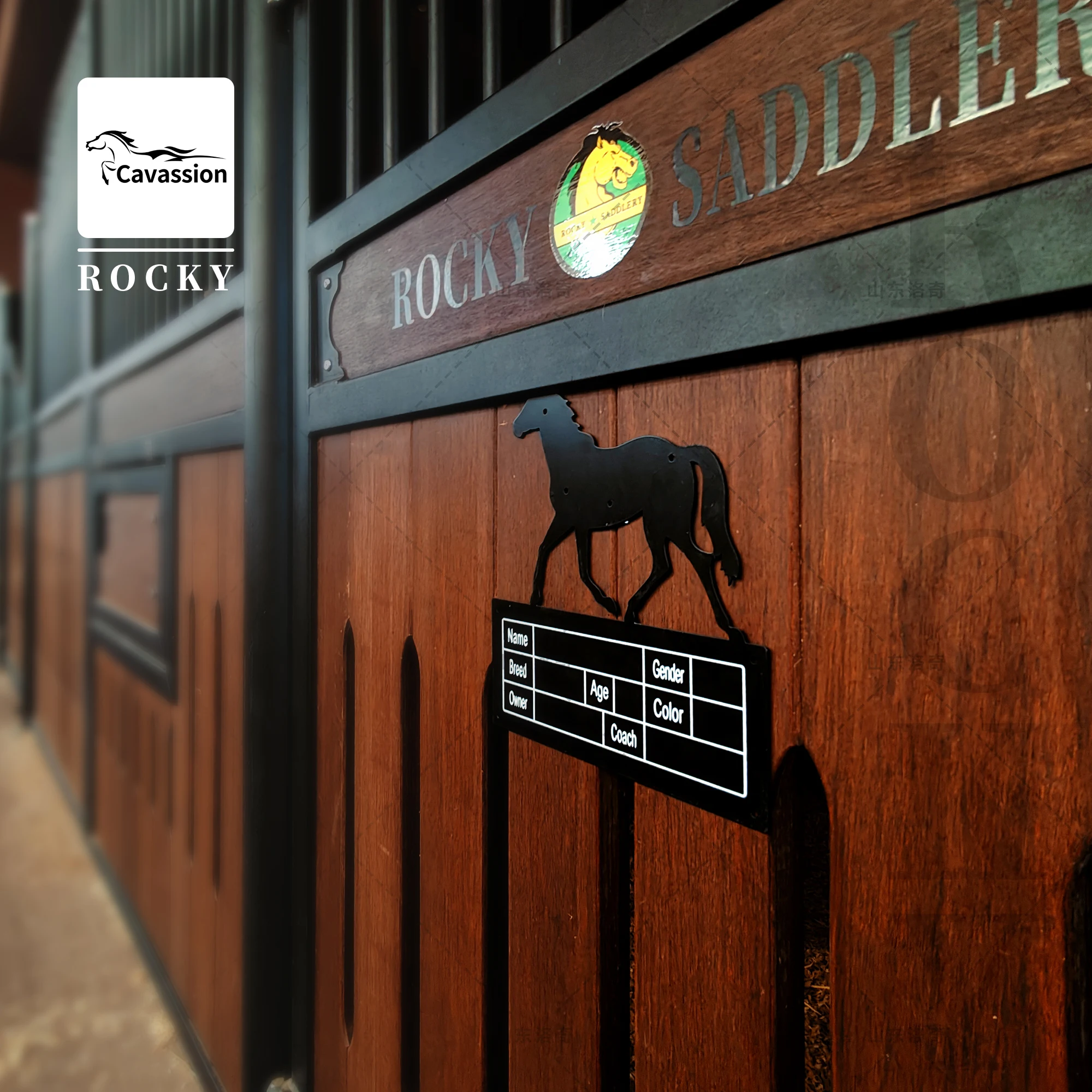 

Horse Identification Nameplate for Stables, Owner Information Nameplate, Metal Nameplate in Both Chinese and English 8802037