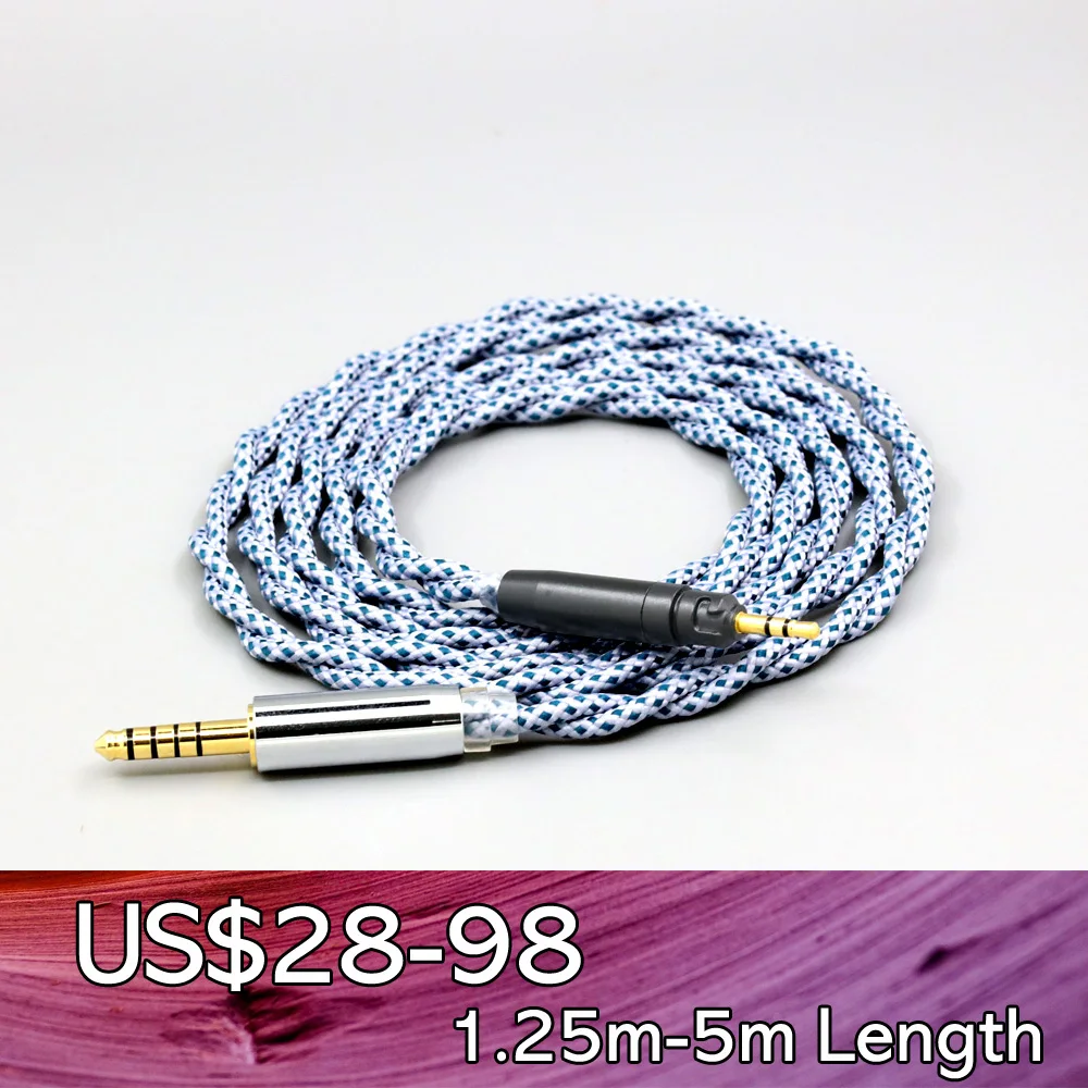 

99% Pure Silver Mix Graphene OCC Shielding Earphone Cable For Ultrasone Performance 820 880 Signature DXP PRO STUDIO LN008675