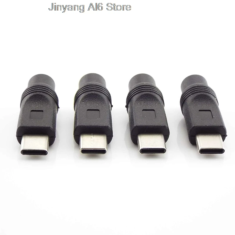1 stks DC Power Adapter Converter Type-C USB Male naar 5.5x2.1mm Vrouwelijke Jack Connector voor Laptop Notebook Computer PC Mobiele Telefoon
