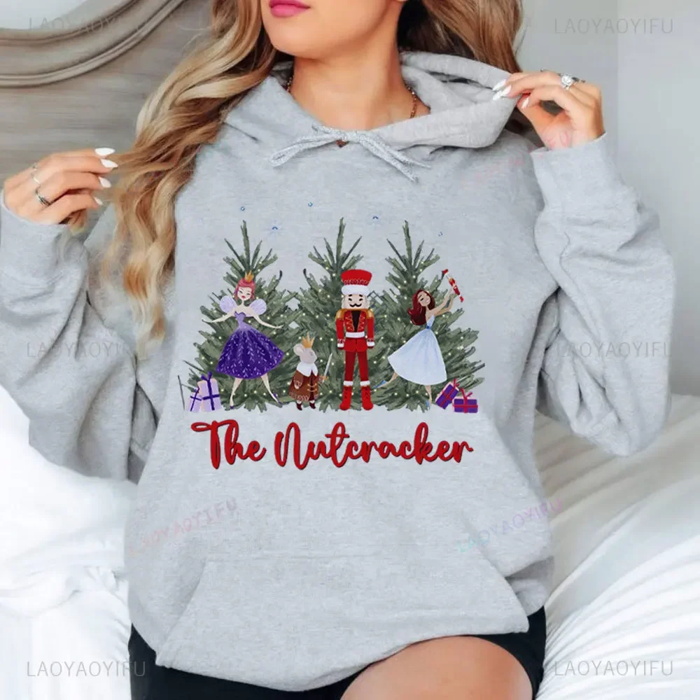 Nutcracker Hoodie Ballet Women Sweatshirt Gift for Ballerina Hoody Sweatshirt Ballet Dancer Gift Dance Teacher Christmas Hoodie