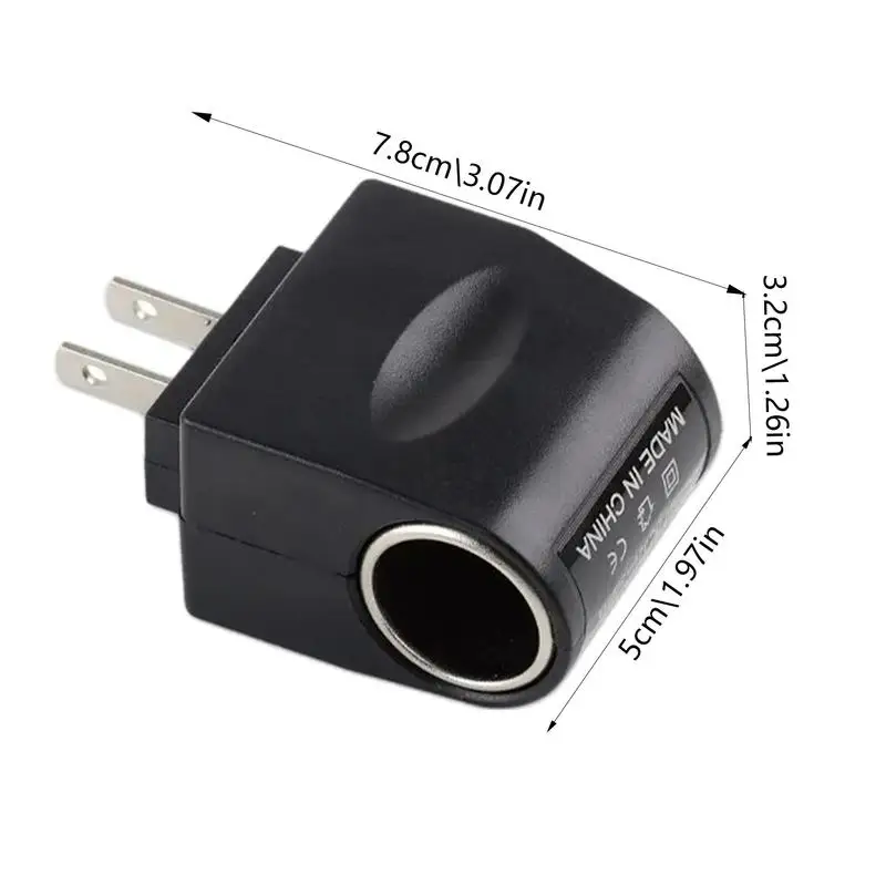 Universal 110V-220V AC to 12V DC EU US Car Cigarette Lighter Socket Power Adapter Wall Plug Converter With LED charger indicator