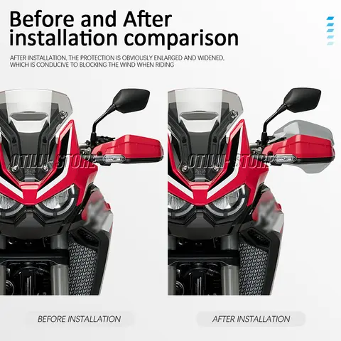 X-ADV XADV 750 हैंड गार्ड विंडशील्ड होंडा CRF 1100 L CRF1100L अफ्रीका ट्विन एडवेंचर स्पोर्ट्स 2020-2024 हैंडलबार हैंडगार्ड के लिए 10 best sales होंडा सीआरएफ 1100 अफ्रीका ट्विन - №5