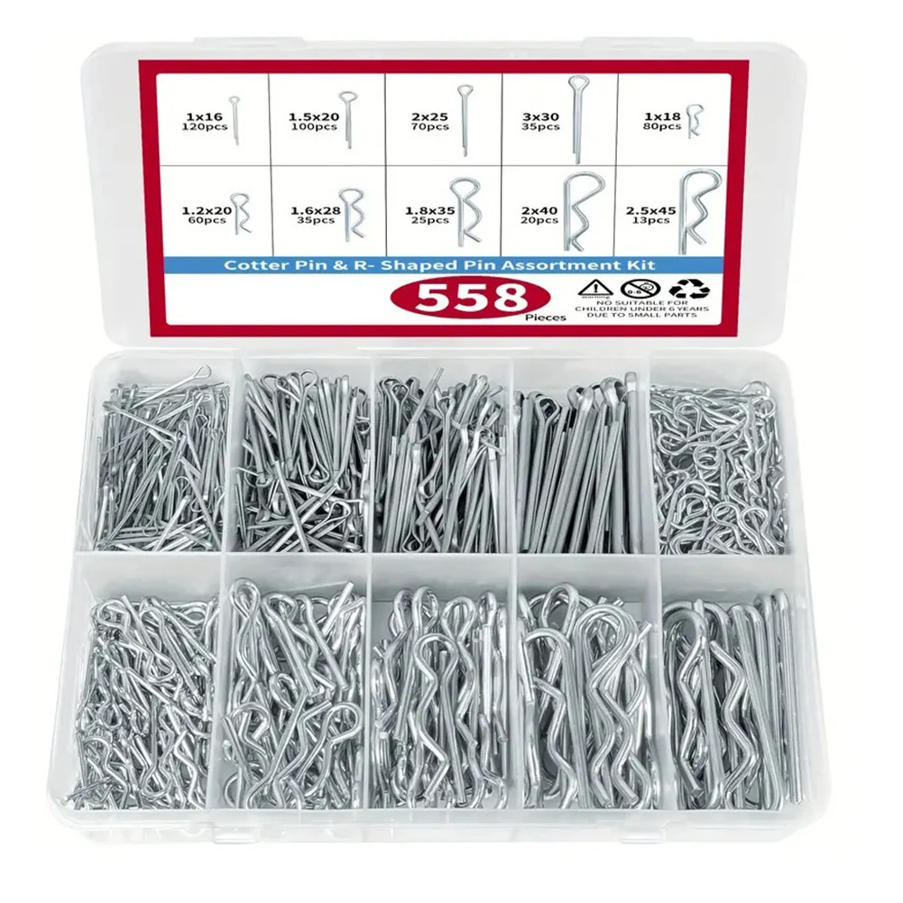 

As Picture Show Cotter Pins 304 Stainless Steel Automotive Use Electrical Projects Machinery Accessories DIY Tasks