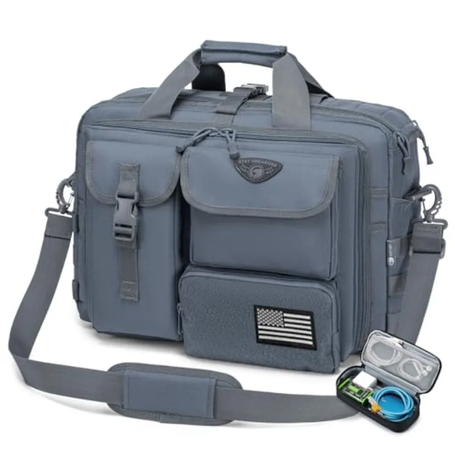 Stypos Tactical Messenger Bag14inch/15.6inch/17.3inch Briefcase for Man Military Laptop Bag Flight Work Bags for Pilots