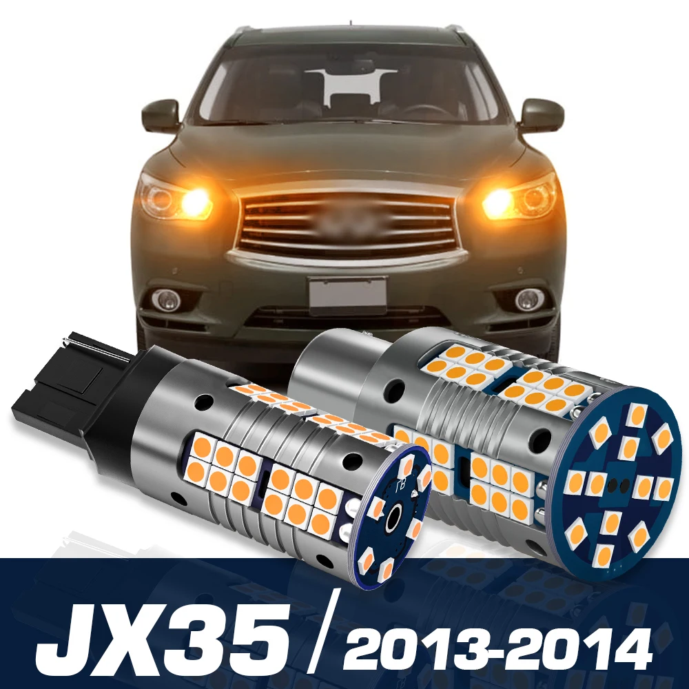 

2pcs LED Turn Signal Light Lamp Blub Accessories Canbus For Infiniti JX35 2013 2014