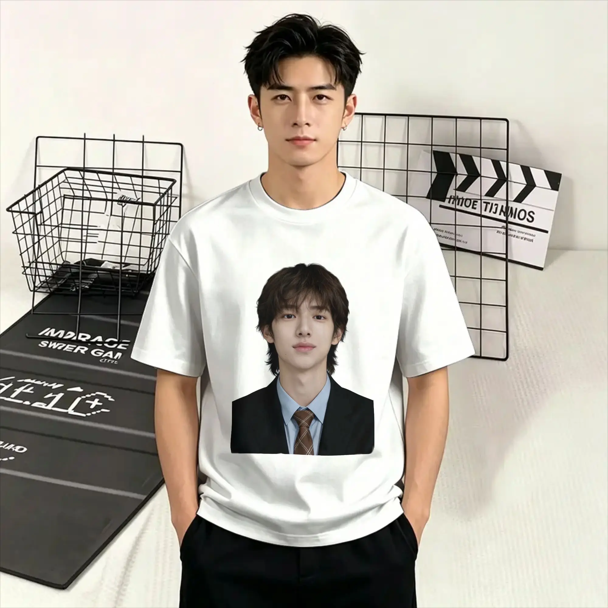 Men T-Shirts Cor-tis Boy Group Awesome Cotton Tees Short Sleeve James T Shirts Crew Neck Clothes Plus Size