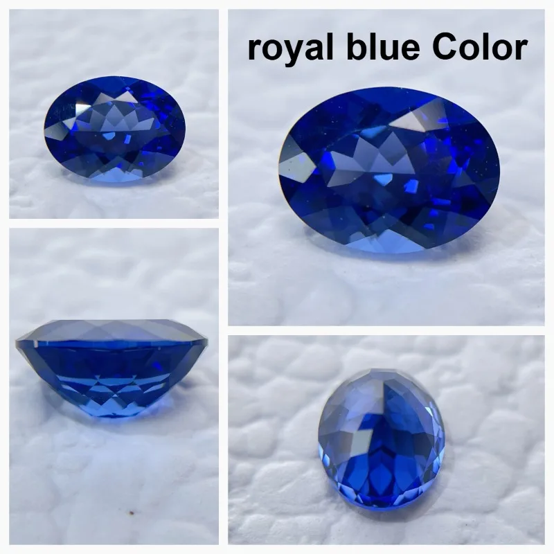 

M-Lab Grown Sapphire Oval Cut Blue Color Gems High Quality Low Cost For Jewelry Setting&Custom Design Selectable AGL Certificate