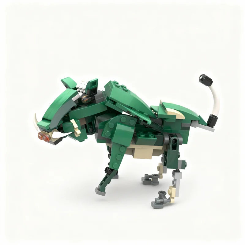 130pcs MOC Creator 3 1 Wild Warthog Alternate Model Building Blocks Toy Construction Christmas Gift Idea Birthday Kids Brick