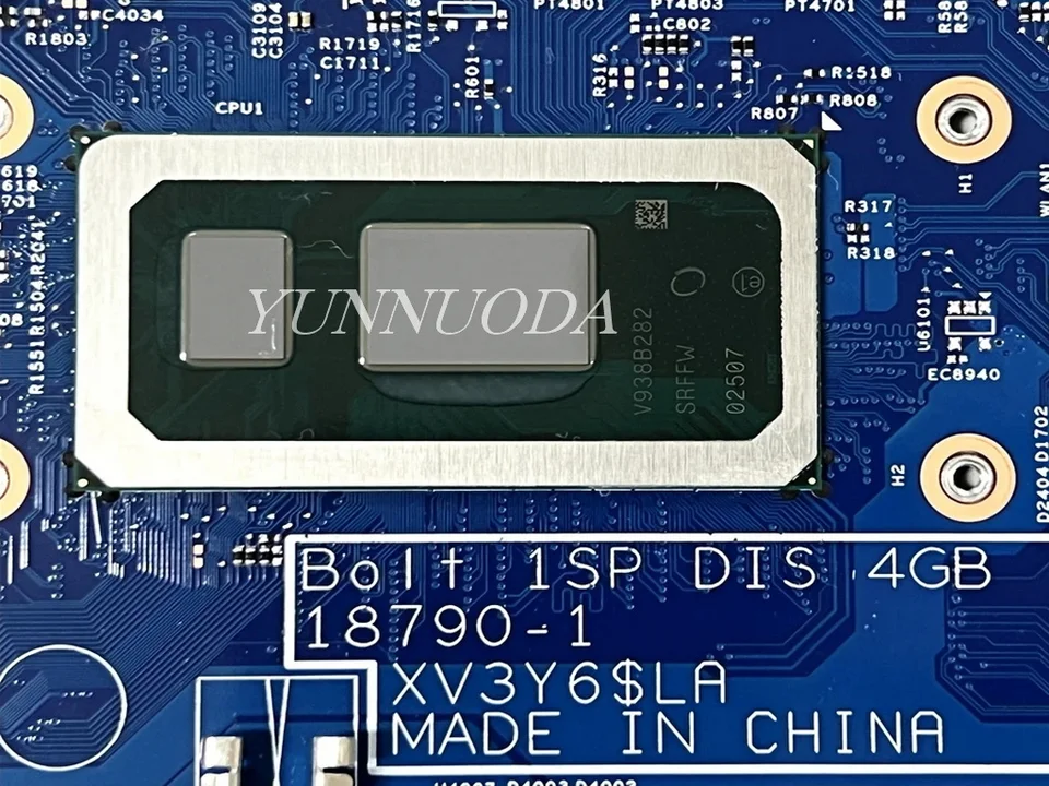 18790-1 For Dell inspiron 15 5583 5584 Laptop Motherboard with I7