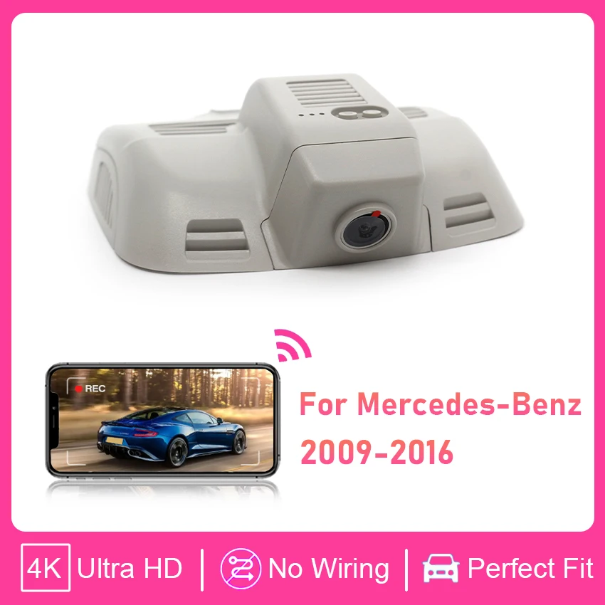 Plug and Play UHD 4K 2160P Wifi Car Dvr Dash Cam For Mercedes Benz E Class W212 C207 2009-2016 C Class W204 C63 C204 2011-2014