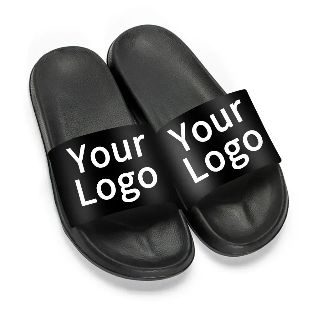 Custom slippers for men women happy flops indoor slippers flip flops men diy logo photo ladies slippers and sandals Home Shoes