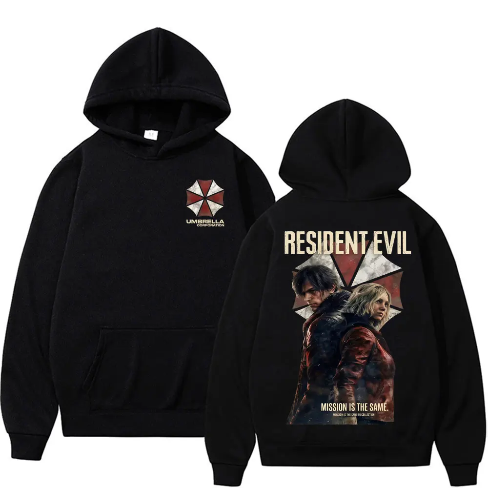 

Leon Kennedy Resident Evil Requiemm Anime Hoodies Men Women Harajuku Gothic Cool Sweatshirts Casual Fleece Long Sleeve Pullovers