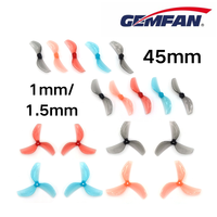 45mm 2 Blade 3Blade Propeller Mini Gemfan PC CW CCW Multirotor T-Mount 1mm 1.5mm Hub FPV Freestyle Tinywhoop Drones Parts 16PCS