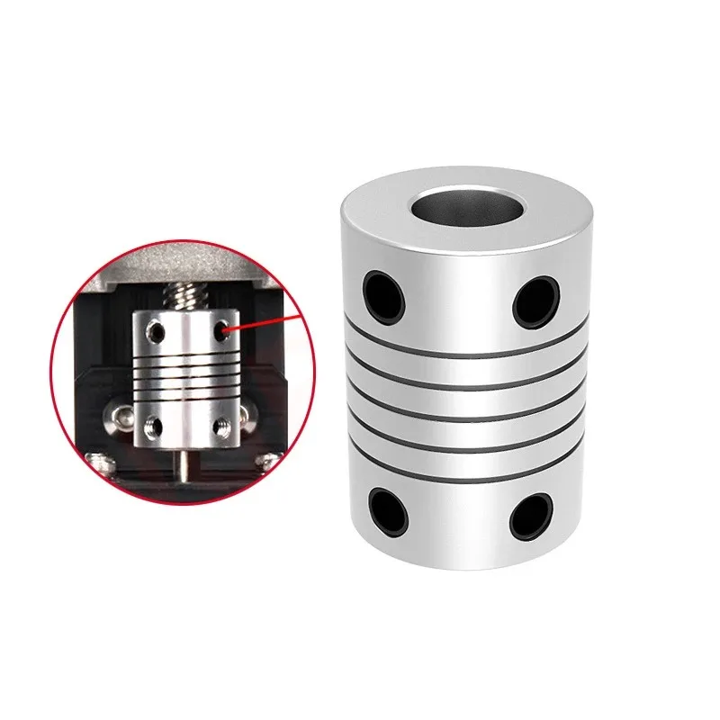 5pcs 3D Printer T8 Lead screw rigid shaft coupler clamp stepper servo motor coupling D19L25 5x8x25mm for Ender 3 Ender 5
