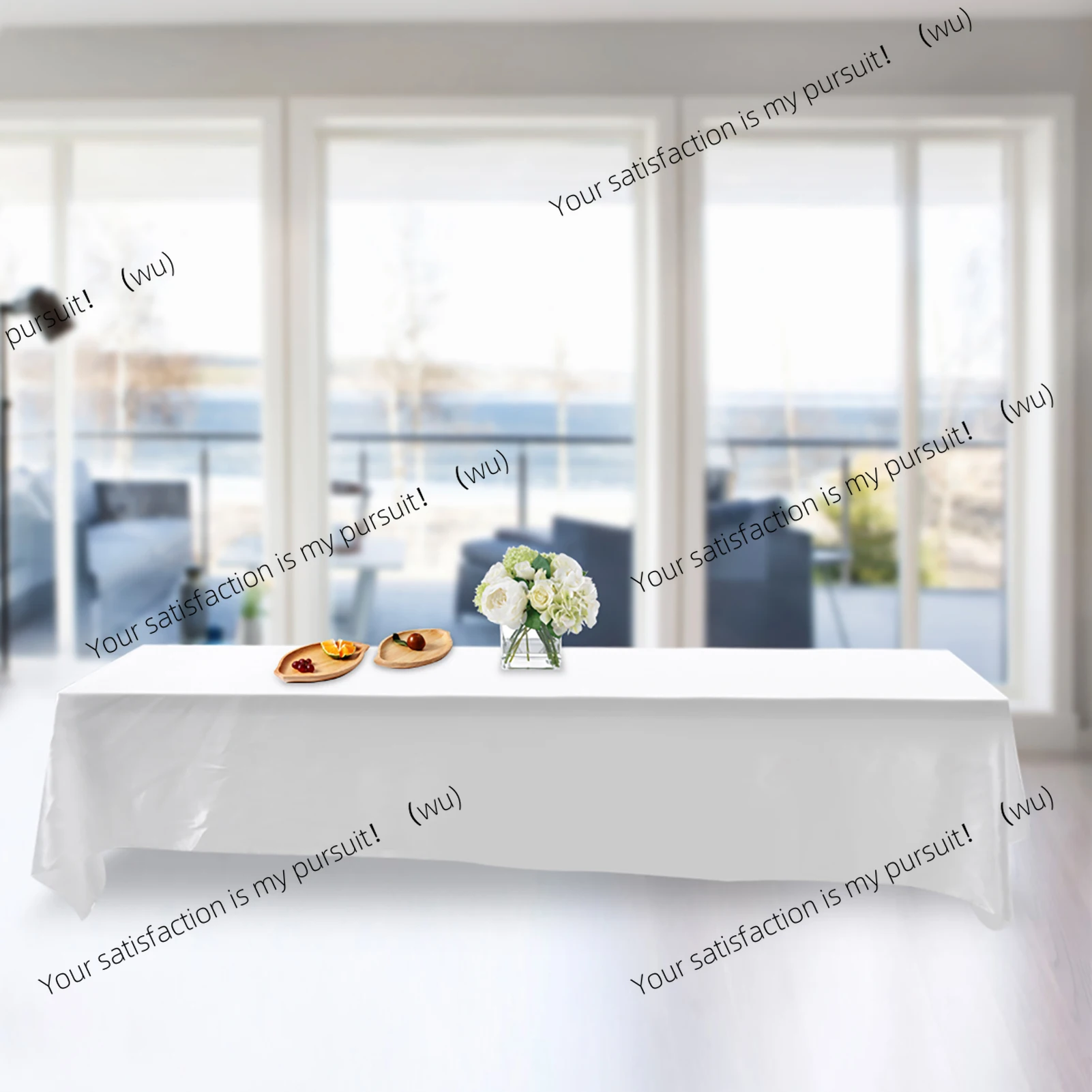 145x320cm Rectangle shaped Tablecloth Polyester Table Cover Stain resistant Banquet Wedding Party Decor Party Tablecloth
