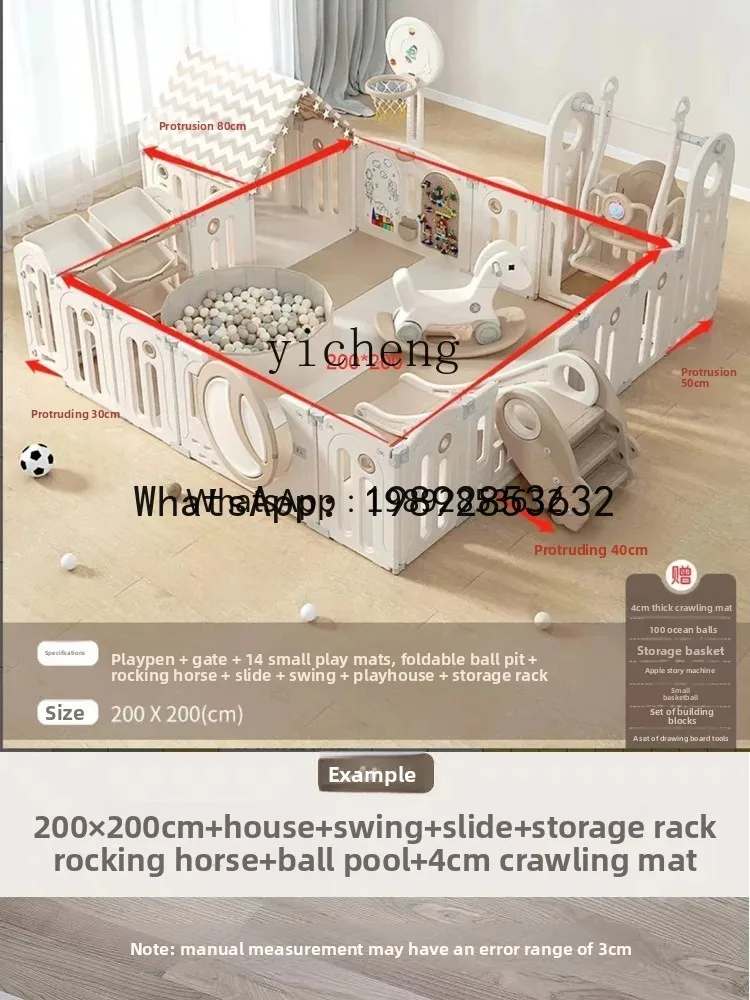 

WL Baby Game Park Indoor Circumference Protective Children's Home Foldable Baby Crawling Toddler