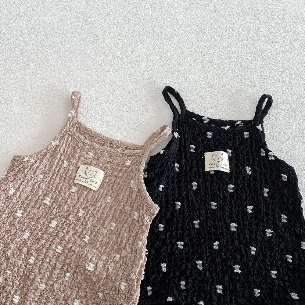INS Summer Newborn Baby Romper 0-2Years Infant Boy Girl Sleeveless Strap Cotton Bodysuit Casual Outfits Playsuit Clothes