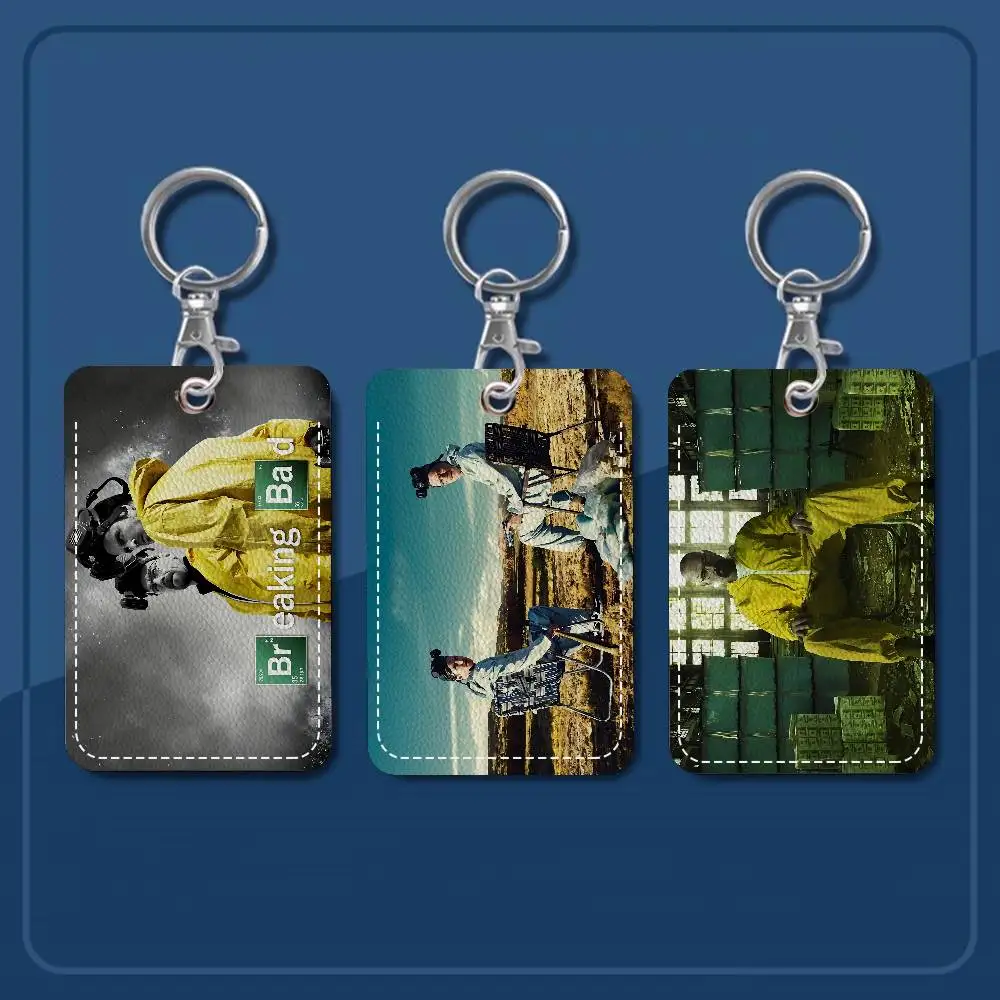 حامل بطاقة الوصول PU من فيلم الجريمة الكلاسيكي B-Breaking B-Bad Style مع سلسلة مفاتيح - حماية تنفيذية لبطاقة مترو الأنفاق البنكية #6