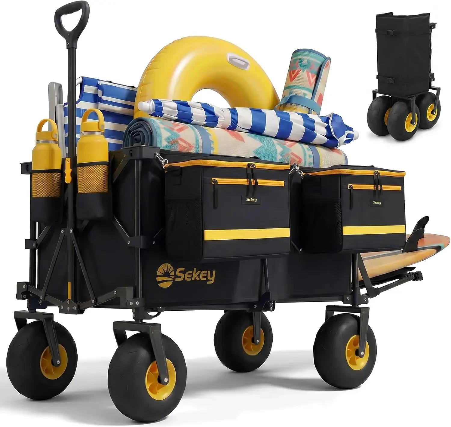 US Shipping Heavy Duty Beach Wagon with 9