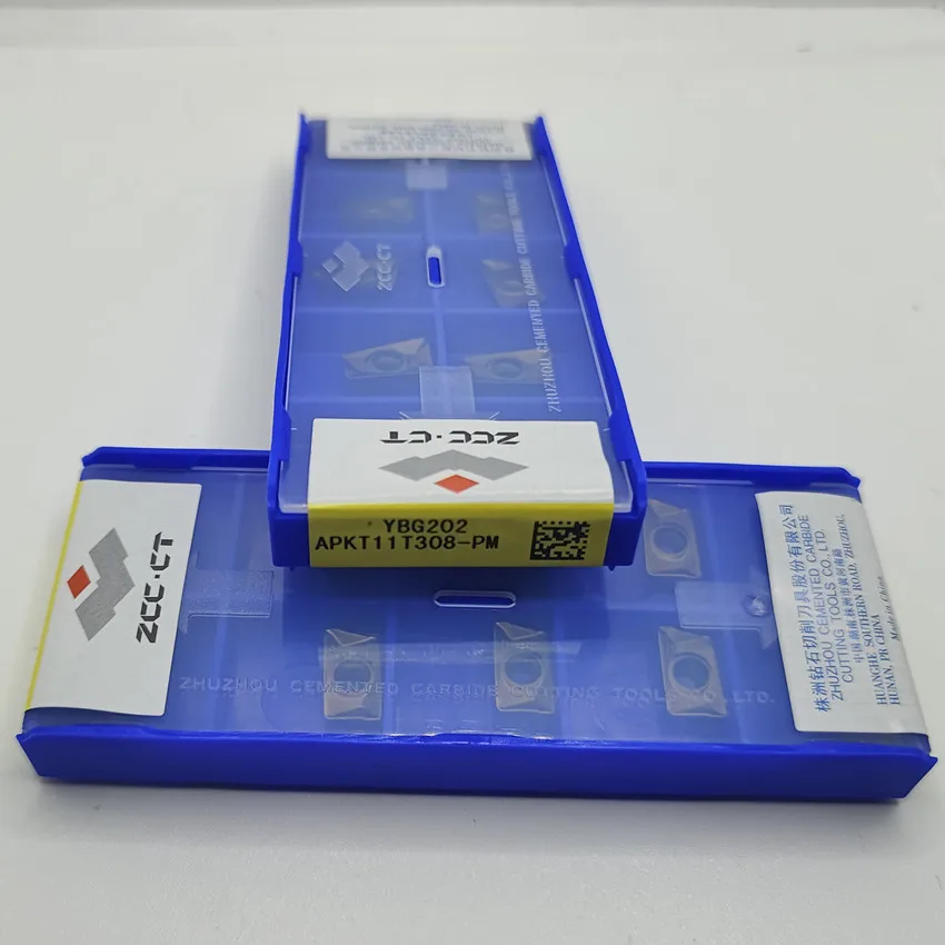 

APKT11T308-PM YBG205/APKT11T308-PM YBG202/APKT11T308-PM YBG302/APKT11T308-PM YBG102 ZCC.CT CNC carbide Milling inserts tools
