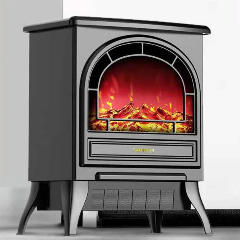 Remote Control Home Office Heating Stove Radiator Freestand Electric Fireplace Stove Heater 3D Simulation Flame Effect