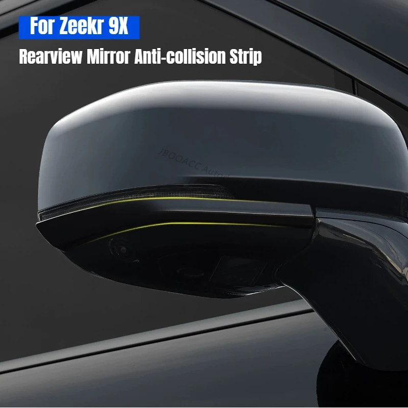 

For Geely Zeekr 9X 2026 Car Rearview Side Mirror Anti-collision Strip Anti-scratch Rear View Protection Sticker Auto Accessories