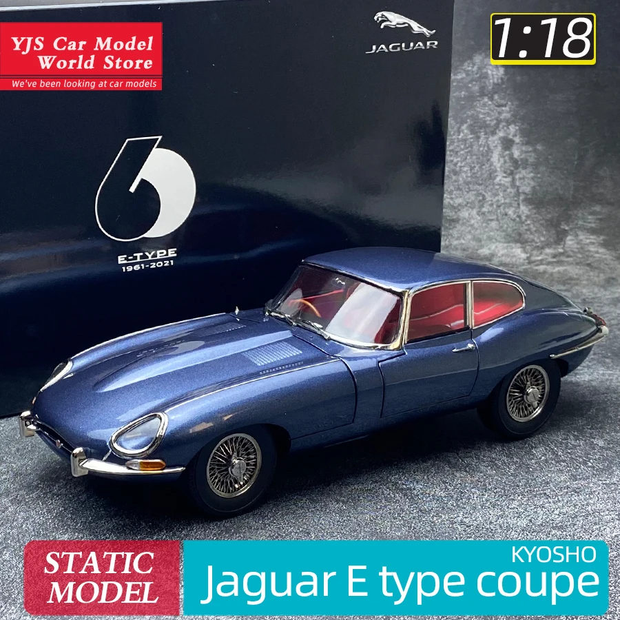 KYOSHO 1:18 Jaguar E type coupe Jaguar 60th anniversary classic car model static display collection